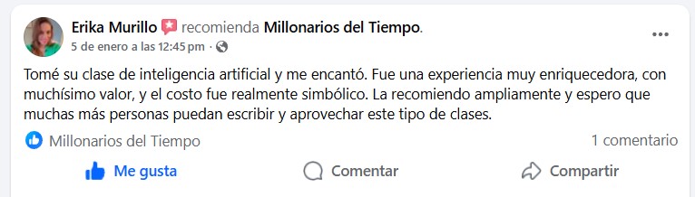 Reseña de Erika Murillo sobre el entrenamiento de IA